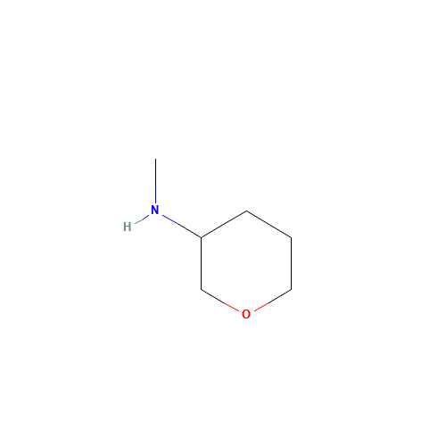 N-methyloxan-3-amine (CAS: 120811-33-8) - Chemical Structure and Molecular Formula 