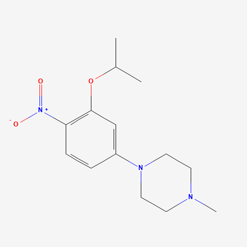 1-methyl-4-(4-nitro-3-propan-2-yloxyphenyl)piperazine (CAS: 1462950-72-6) - Related Chemical Product