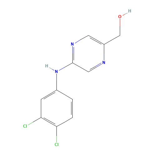 [5-(3,4-dichloroanilino)pyrazin-2-yl]methanol (CAS: 1428558-41-1) - Chemical Structure and Molecular Formula 