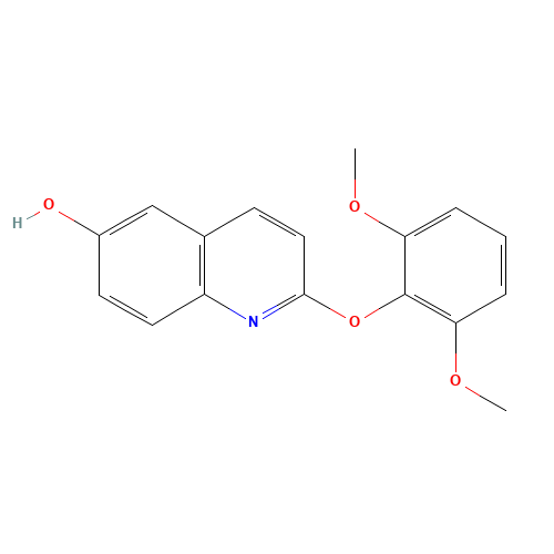 2-(2,6-dimethoxyphenoxy)quinolin-6-ol (CAS: 623147-05-7) - Chemical Structure and Molecular Formula 