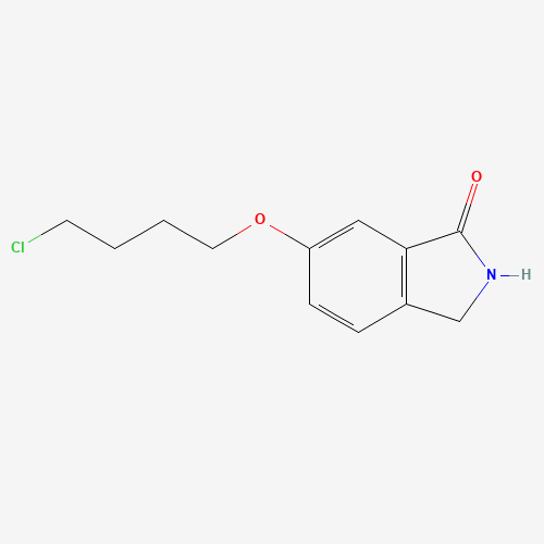 6-(4-chlorobutoxy)-2,3-dihydroisoindol-1-one (CAS: 1007455-20-0) - Chemical Structure and Molecular Formula 