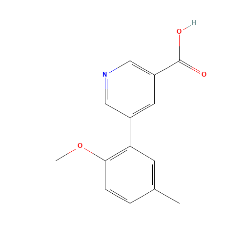 5-(2-methoxy-5-methylphenyl)pyridine-3-carboxylic acid (CAS: 376592-71-1) - Related Chemical Product