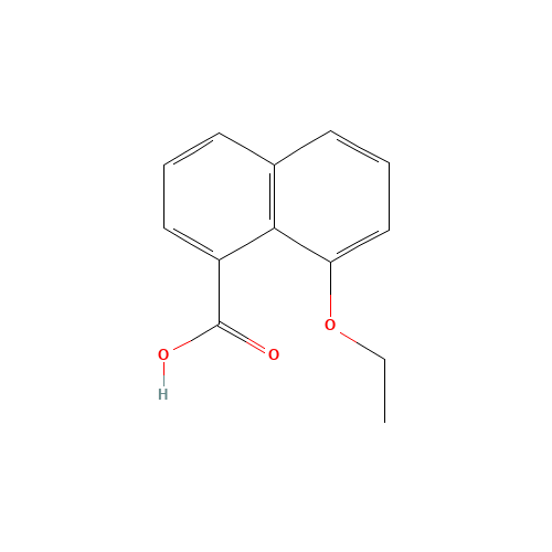 8-ethoxynaphthalene-1-carboxylic acid (CAS: 54245-15-7) - Chemical Structure and Molecular Formula 