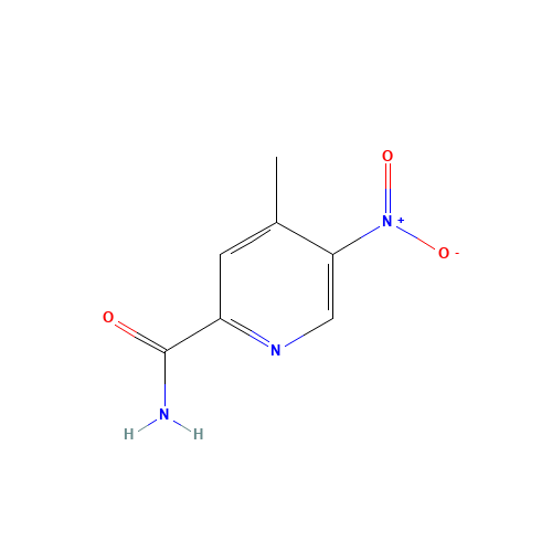 4-methyl-5-nitropyridine-2-carboxamide (CAS: 59290-38-9) - Chemical Structure and Molecular Formula 