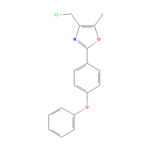 4-(chloromethyl)-5-methyl-2-(4-phenoxyphenyl)-1,3-oxazole (CAS: 874365-57-8) - Related Chemical Product