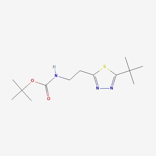 tert-butyl N-[2-(5-tert-butyl-1,3,4-thiadiazol-2-yl)ethyl]carbamate (CAS: 1244059-29-7) - Related Chemical Product