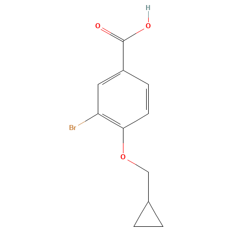 3-bromo-4-(cyclopropylmethoxy)benzoic acid (CAS: 1343994-39-7) - Related Chemical Product