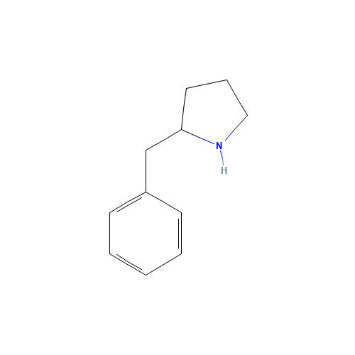 2-benzylpyrrolidine (CAS: 35840-91-6) - Chemical Structure and Molecular Formula 