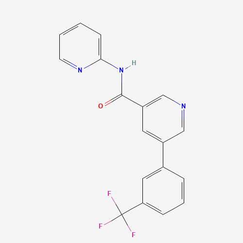 N-pyridin-2-yl-5-[3-(trifluoromethyl)phenyl]pyridine-3-carboxamide (CAS: 1057090-00-2) - Related Chemical Product
