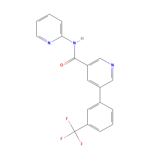 N-pyridin-2-yl-5-[3-(trifluoromethyl)phenyl]pyridine-3-carboxamide (CAS: 1057090-00-2) - Related Chemical Product