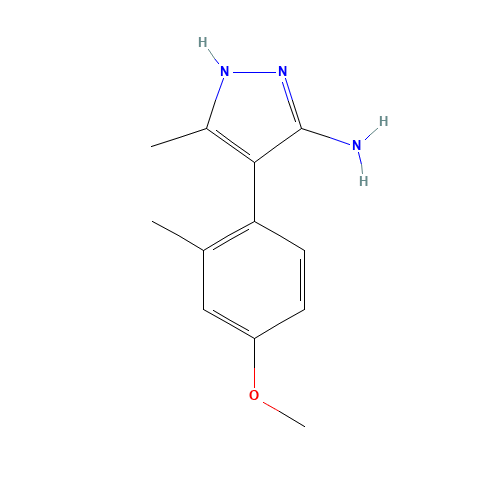 4-(4-methoxy-2-methylphenyl)-5-methyl-1H-pyrazol-3-amine (CAS: 262298-03-3) - Related Chemical Product