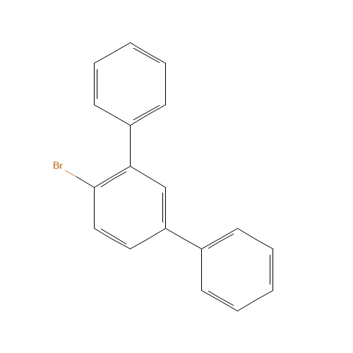 1-bromo-2,4-diphenylbenzene (CAS: 60631-83-6) - Chemical Structure and Molecular Formula 