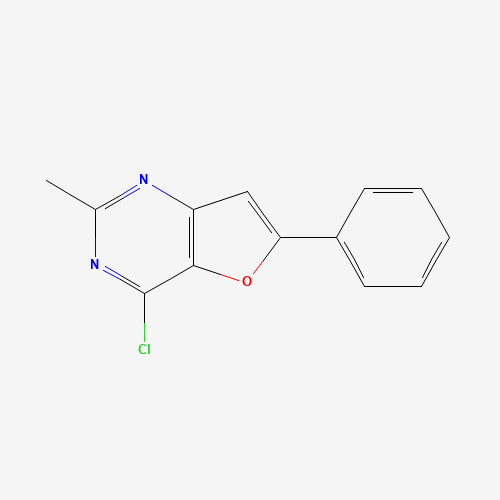 4-chloro-2-methyl-6-phenylfuro[3,2-d]pyrimidine (CAS: 1253791-81-9) - Chemical Structure and Molecular Formula 