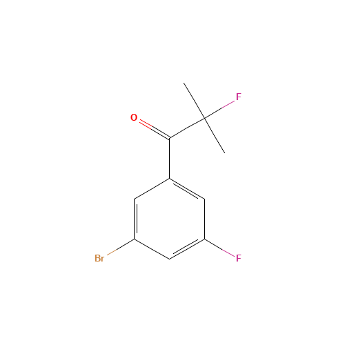 1-(3-bromo-5-fluorophenyl)-2-fluoro-2-methylpropan-1-one (CAS: 1147871-75-7) - Related Chemical Product