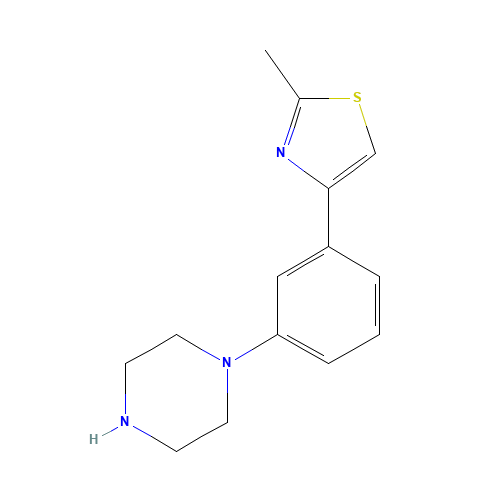 2-methyl-4-(3-piperazin-1-ylphenyl)-1,3-thiazole (CAS: 868245-31-2) - Related Chemical Product