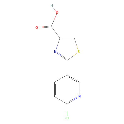 2-(6-chloropyridin-3-yl)-1,3-thiazole-4-carboxylic acid (CAS: 1256836-23-3) - Related Chemical Product