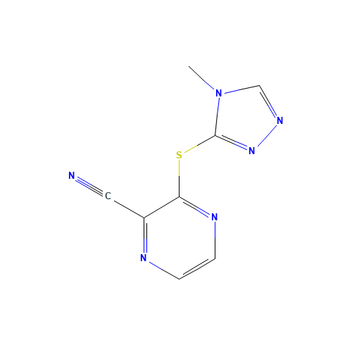 3-[(4-methyl-1,2,4-triazol-3-yl)sulfanyl]pyrazine-2-carbonitrile (CAS: 1000269-44-2) - Related Chemical Product
