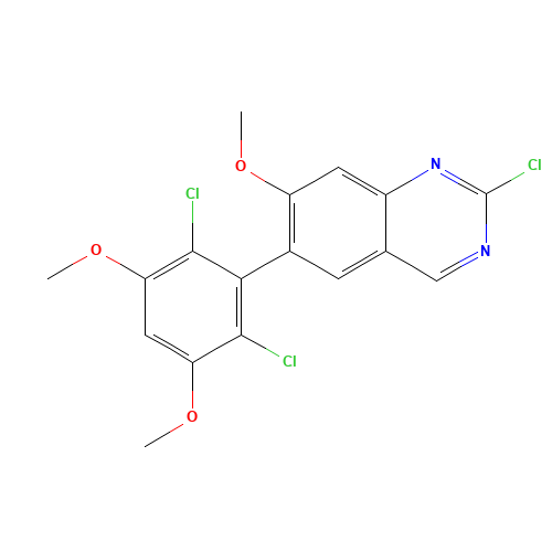 2-chloro-6-(2,6-dichloro-3,5-dimethoxyphenyl)-7-methoxyquinazoline (CAS: 1538605-43-4) - Related Chemical Product