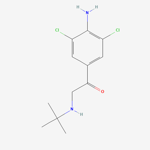 1-(4-amino-3,5-dichlorophenyl)-2-(tert-butylamino)ethanone (CAS: 69708-36-7) - Related Chemical Product