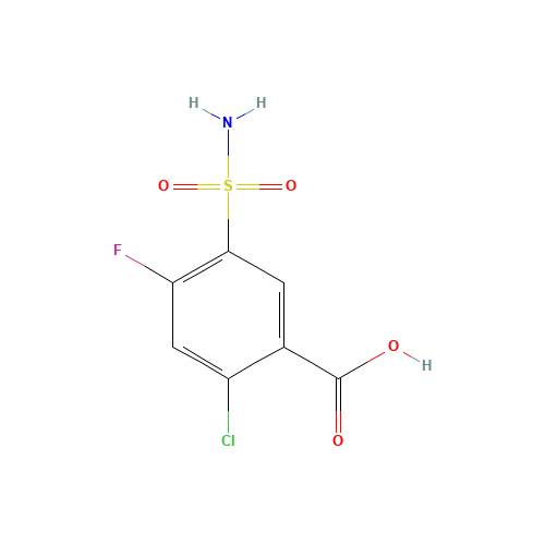 2-chloro-4-fluoro-5-sulfamoylbenzoic acid (CAS: 4793-24-2) - Related Chemical Product