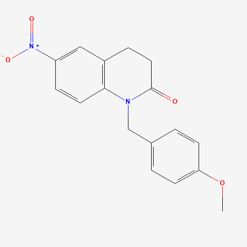 1-[(4-methoxyphenyl)methyl]-6-nitro-3,4-dihydroquinolin-2-one (CAS: 1063406-38-1) - Related Chemical Product