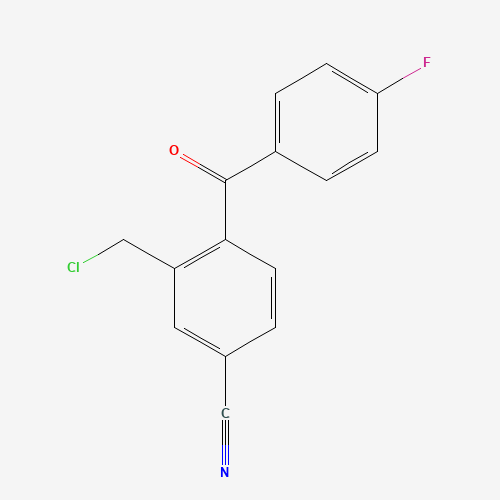 3-(chloromethyl)-4-(4-fluorobenzoyl)benzonitrile (CAS: 445312-08-3) - Related Chemical Product