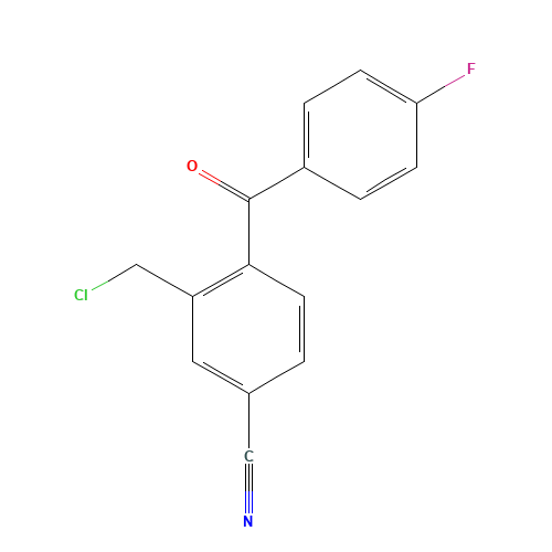 3-(chloromethyl)-4-(4-fluorobenzoyl)benzonitrile (CAS: 445312-08-3) - Related Chemical Product