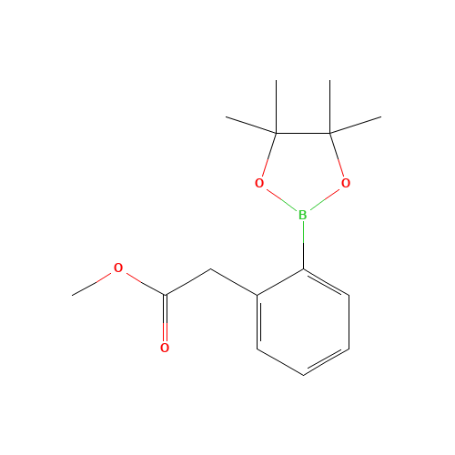 methyl 2-[2-(4,4,5,5-tetramethyl-1,3,2-dioxaborolan-2-yl)phenyl]acetate (CAS: 956229-86-0) - Chemical Structure and Molecular Formula 