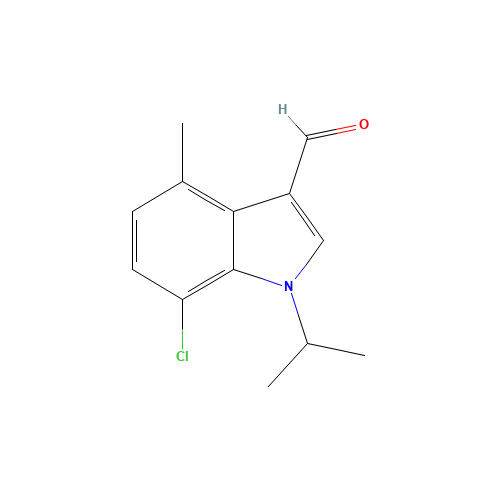 7-chloro-4-methyl-1-propan-2-ylindole-3-carbaldehyde (CAS: 1350761-00-0) - Related Chemical Product