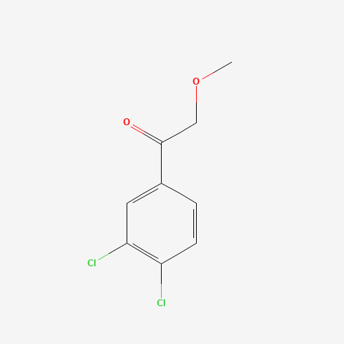 1-(3,4-dichlorophenyl)-2-methoxyethanone (CAS: 1157136-30-5) - Chemical Structure and Molecular Formula 