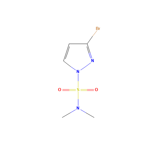 3-bromo-N,N-dimethylpyrazole-1-sulfonamide (CAS: 500011-84-7) - Chemical Structure and Molecular Formula 