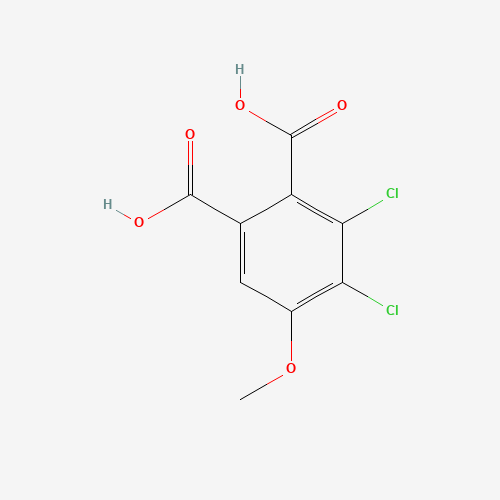 3,4-dichloro-5-methoxyphthalic acid (CAS: 57296-46-5) - Chemical Structure and Molecular Formula 