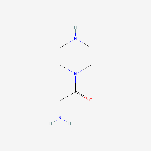 2-amino-1-piperazin-1-ylethanone (CAS: 77808-88-9) - Chemical Structure and Molecular Formula 