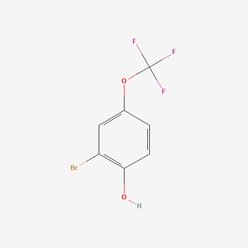 2-bromo-4-(trifluoromethoxy)phenol (CAS: 200956-13-4) - Chemical Structure and Molecular Formula 