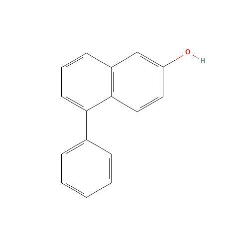 5-phenylnaphthalen-2-ol (CAS: 156152-21-5) - Chemical Structure and Molecular Formula 