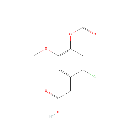 2-(4-acetyloxy-2-chloro-5-methoxyphenyl)acetic acid (CAS: 1374575-08-2) - Related Chemical Product
