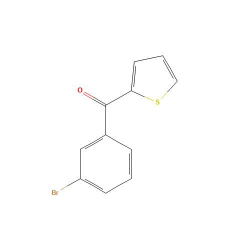 (3-bromophenyl)-thiophen-2-ylmethanone (CAS: 31161-47-4) - Chemical Structure and Molecular Formula 