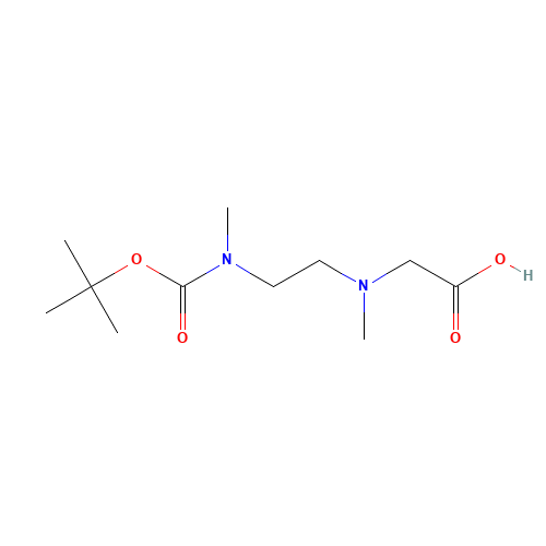 2-[methyl-[2-[methyl-[(2-methylpropan-2-yl)oxycarbonyl]amino]ethyl]amino]acetic acid (CAS: 867064-15-1) - Related Chemical Product