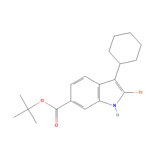 tert-butyl 2-bromo-3-cyclohexyl-1H-indole-6-carboxylate (CAS: 879498-90-5) - Related Chemical Product
