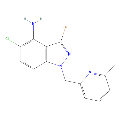 3-bromo-5-chloro-1-[(6-methylpyridin-2-yl)methyl]indazol-4-amine (CAS: 1527518-28-0) - Related Chemical Product