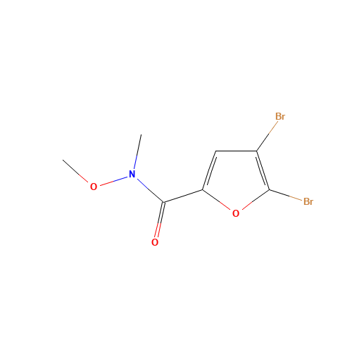 4,5-dibromo-N-methoxy-N-methylfuran-2-carboxamide (CAS: 502639-02-3) - Related Chemical Product