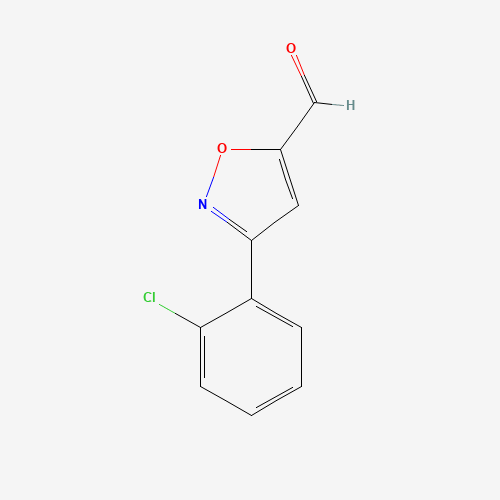 3-(2-chlorophenyl)-1,2-oxazole-5-carbaldehyde (CAS: 377051-52-0) - Chemical Structure and Molecular Formula 