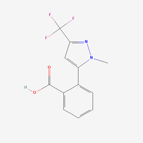 2-[2-methyl-5-(trifluoromethyl)pyrazol-3-yl]benzoic acid (CAS: 910037-16-0) - Related Chemical Product