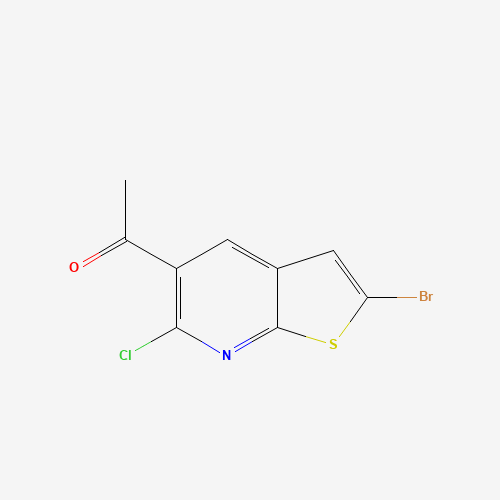 1-(2-bromo-6-chlorothieno[2,3-b]pyridin-5-yl)ethanone (CAS: 1353894-28-6) - Related Chemical Product