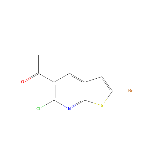 1-(2-bromo-6-chlorothieno[2,3-b]pyridin-5-yl)ethanone (CAS: 1353894-28-6) - Related Chemical Product