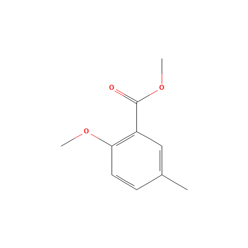 methyl 2-methoxy-5-methylbenzoate (CAS: 63113-79-1) - Chemical Structure and Molecular Formula 