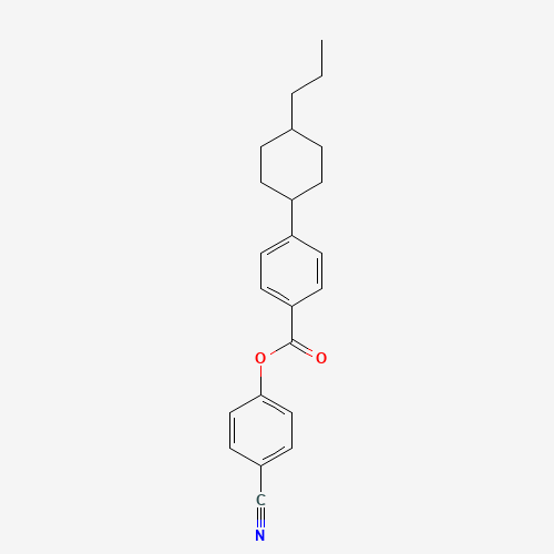 (4-cyanophenyl) 4-(4-propylcyclohexyl)benzoate (CAS: 81930-17-8) - Chemical Structure and Molecular Formula 