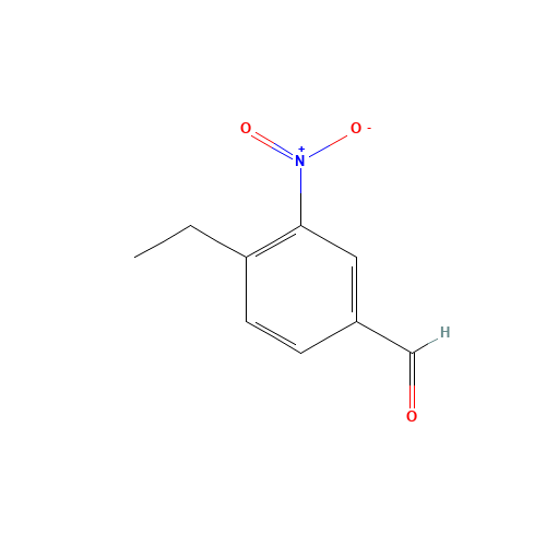 4-ethyl-3-nitrobenzaldehyde (CAS: 4748-80-5) - Chemical Structure and Molecular Formula 