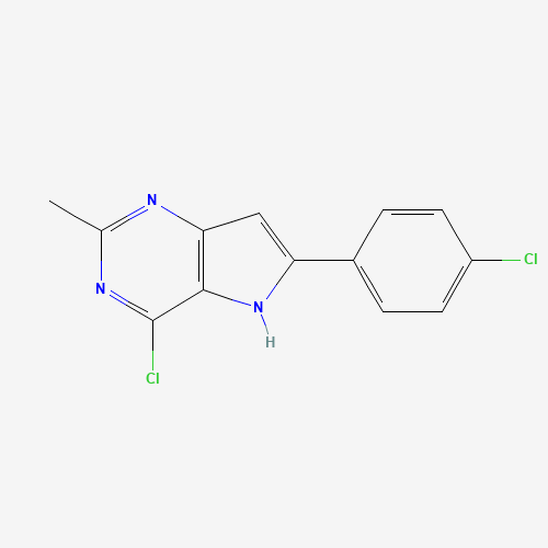 4-chloro-6-(4-chlorophenyl)-2-methyl-5H-pyrrolo[3,2-d]pyrimidine (CAS: 237435-57-3) - Related Chemical Product