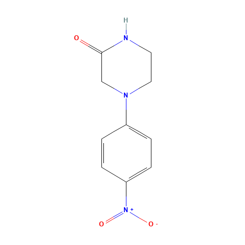 4-(4-nitrophenyl)piperazin-2-one (CAS: 223785-99-7) - Chemical Structure and Molecular Formula 